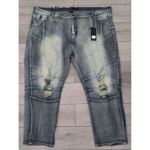 Waimea Denim Jeans Distressed Skinny Fit Size‎ 52 Men's Big & Tall NWT